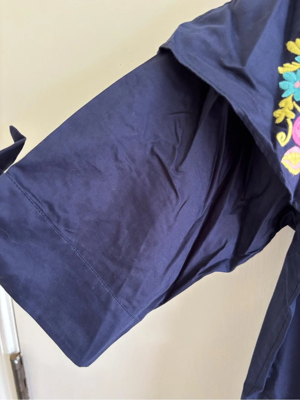 Lilly Pulitzer Embroidered Vanessa Dress Off Shoulder Shift True Navy summer - Picture 4 of 7